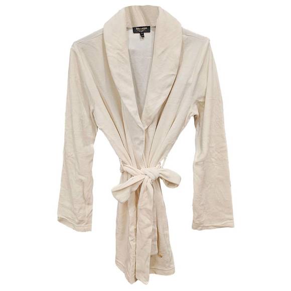 NEW JUICY COUTURE women's velour wrap belted lounge robe in angel - Picture 1 of 1